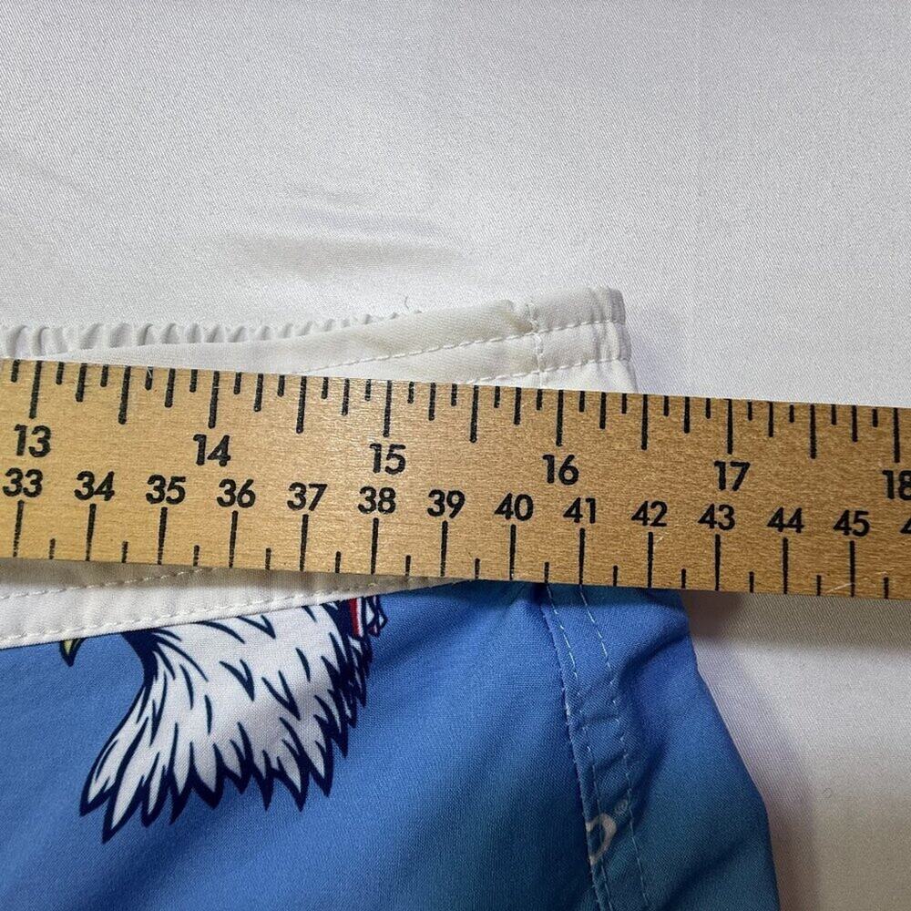 Life Is Good Eagle Print Swim Trunks Men’s M Blue Patriotic Board Shorts UPF - Picture 5 of 11